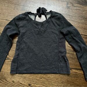 Lululemon Athletica Charcoal Long Sleeve Top